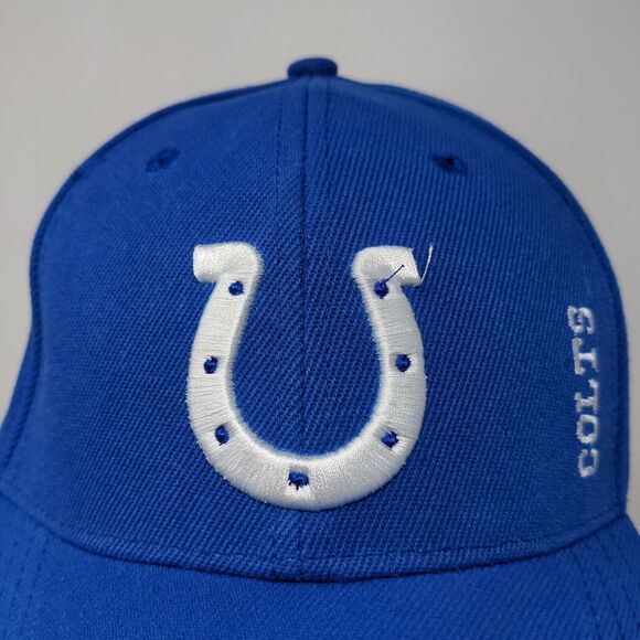 NFL Men's Indianapolis Colts Strapback Hat Blue Embroidered Logo - Picture 4 of 11
